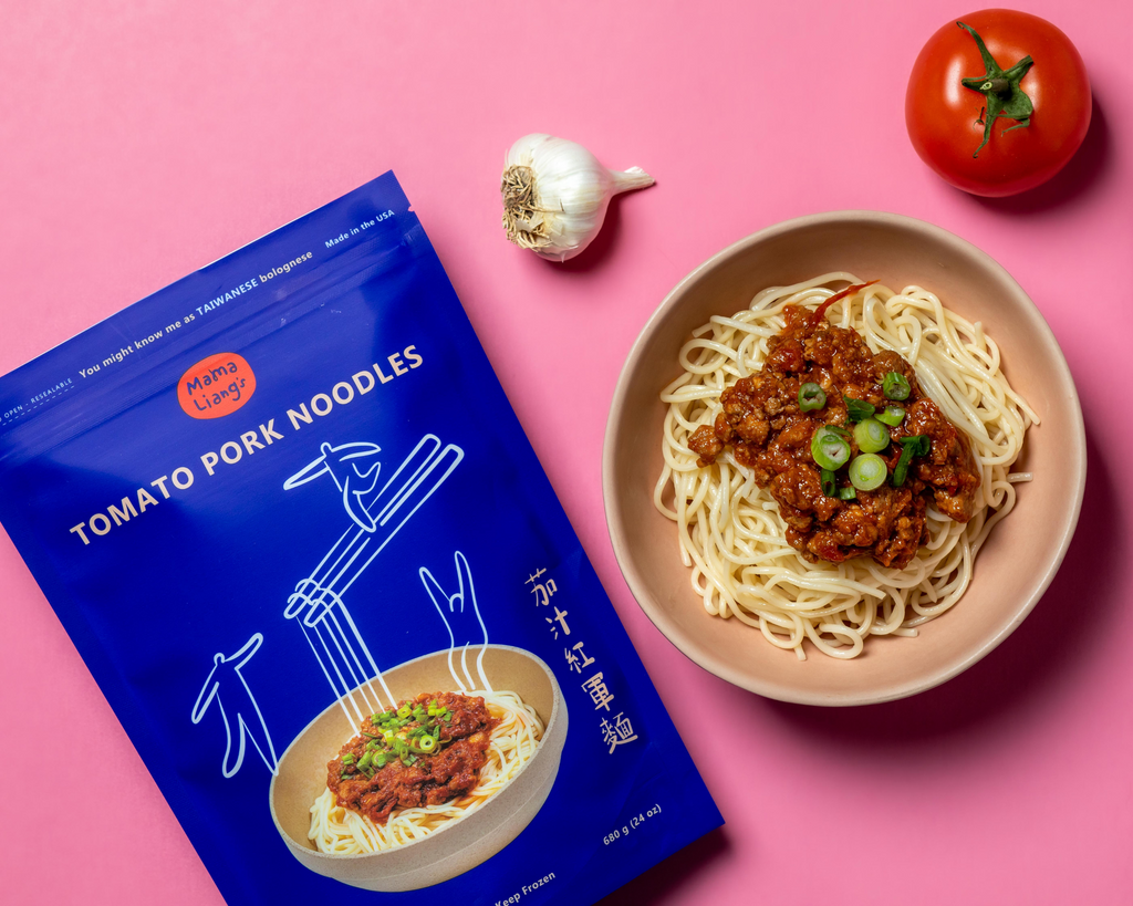 Tomato Pork Noodles</br>茄汁紅軍麵</br>(2 servings)
